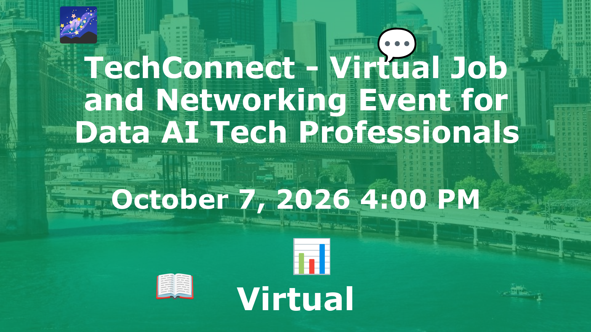 TechConnect - Virtual Job and Networking Event for Data AI Tech Professionals event image